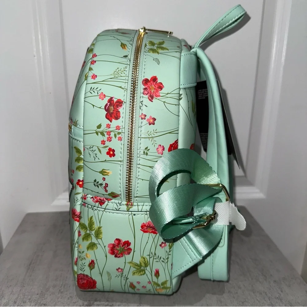 Loungefly Disney Peter Pan Tinkerbell & Lost Boys Floral Mini Backpack - Picture 4 of 6